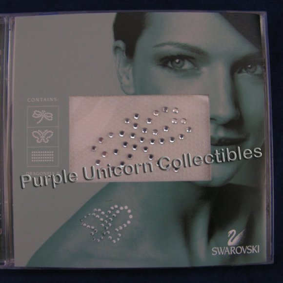 Swarovski Dragonfly and Butterfly Crystal Tattoo - Picture 1 of 4